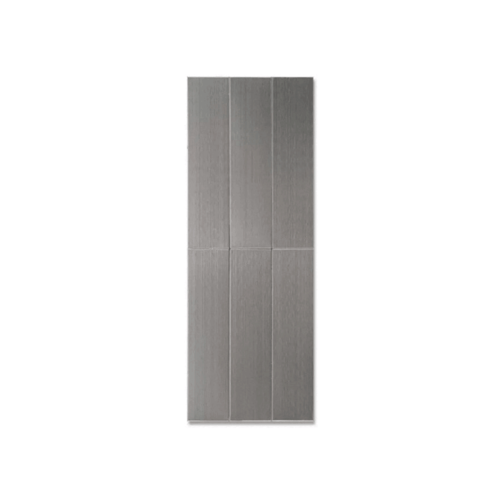 โมเสค TIMELESS TILES รุ่น LUSTO 39.6X14.5 ซม. สี SILVER ผิวด้าน สเตนเลสแฮร์ไลน์